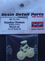 Kora Model DS72124 Hawker Demon British - Wheels set (AZ MODEL) 1/72