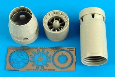 Aires 4562 Mirage 2000C/B/D/N exhaust nozzle - closed 1/48