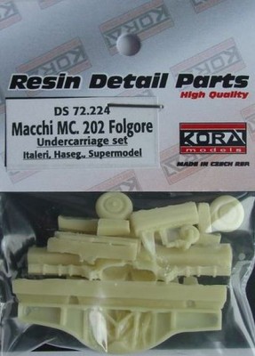 Kora Model DS72224 Macchi MC.202 Folgore Undercar.set (ITAL/HAS) 1/72