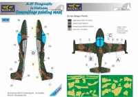 Lf Model M48130 Mask A-37 Dragonfly in Vietnam Camo painting 1/48