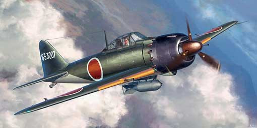 Hasegawa 02019 Самолет MITSUBISHI A6M5a ZERO FIGHTER TYPE 52 (Two kits in the box) (HASEGAWA) 1/72