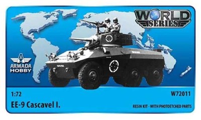 Armada Hobby W72011 Brazilian 6x6 Armoured Car EE-9 Cascavel I. Resin kit w. PE set 1/72