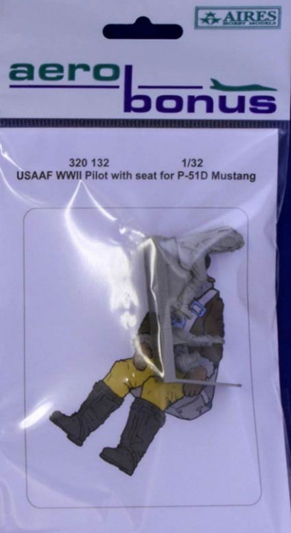 Aerobonus 320132 USAAF WWII Pilot w/ ej.seat for P-51D Mustang 1/32