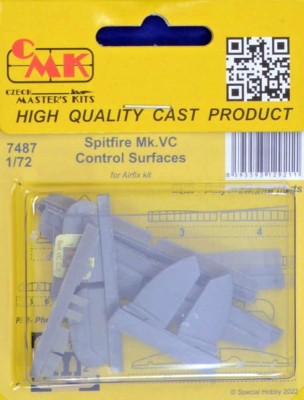 CMK 7487 Spitifre Mk.VC Control Surfaces (AIRFIX) 1/72
