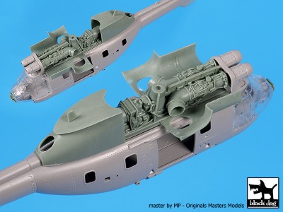 Blackdog A72119 AS 332 Super Puma engine + radar (ITAL) 1/72