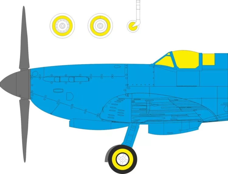 Eduard EX1160 Mask Spitfire Mk.IXe TFace (AIRF) 1/48