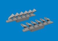 Eduard 672410 BRASSIN Spitfire Mk.V 6-stacks exh.fishtail 1/72