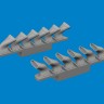 Eduard 672410 BRASSIN Spitfire Mk.V 6-stacks exh.fishtail 1/72