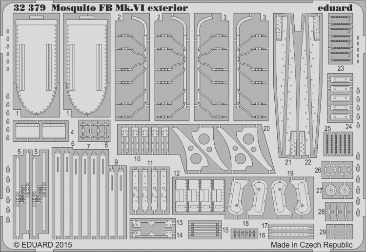 Eduard 32379 Mosquito Mk.VI exterior