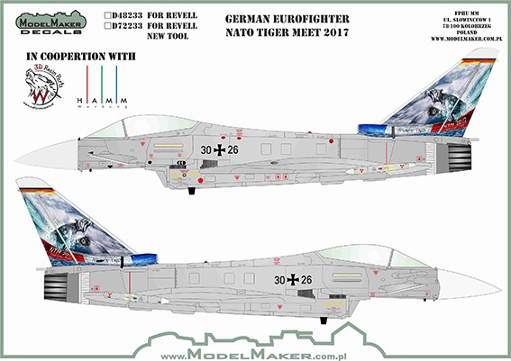 Model Maker Decals D48233 German Eurofighter ntm 2017 1/48