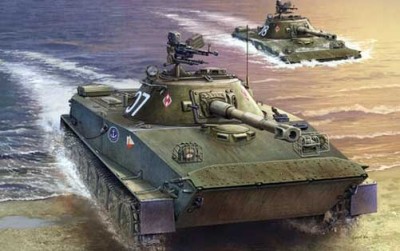Trumpeter 00382 плавающий Танк ПТ-76Б 1/35