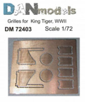 Dan models 72403 надмоторные решетки Королевский Тигр (для Звезда 5023) 1/72