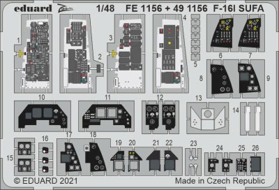 Eduard FE1156 F-16I SUFA (KIN) 1:48