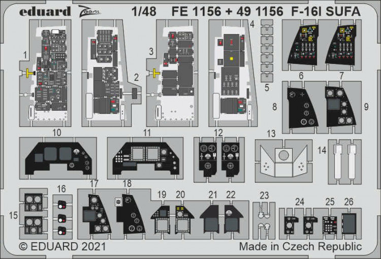 Eduard FE1156 F-16I SUFA (KIN) 1:48