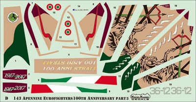 Model Maker Decals D72143 Apennine Eurofighters Part III 1/72
