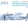 Quinta studio QDS-48379 Bristol Beaufort Mk.I (ICM) (Малая версия) 1/48