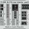 Eduard 73569 SET B-17G rear interior (AIRF) 1/72