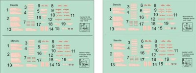 HM Decals HMD-72045 1/72 Stencils Heinkel He 162