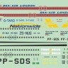 Mark 1 Models MKM144114 BAC 1-11-500 Dan-Air,Nationwide,Trans Brasil 1/144
