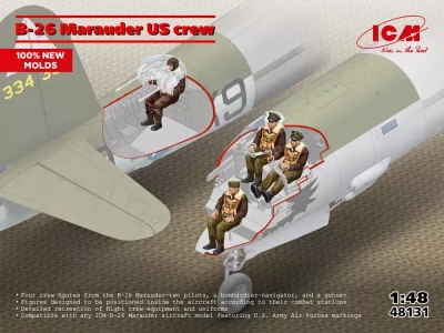 ICM 48131 B-26 Marauder US Crew (4 fig.) 1/48