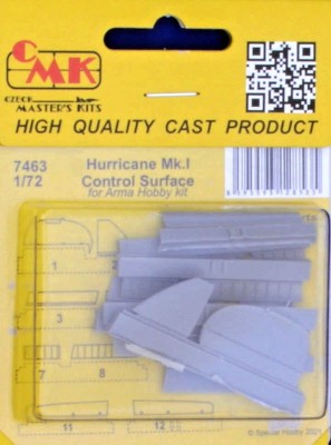 CMK 7463 Hurricane Mk.I Control Surface (ARMA H.) 1/72