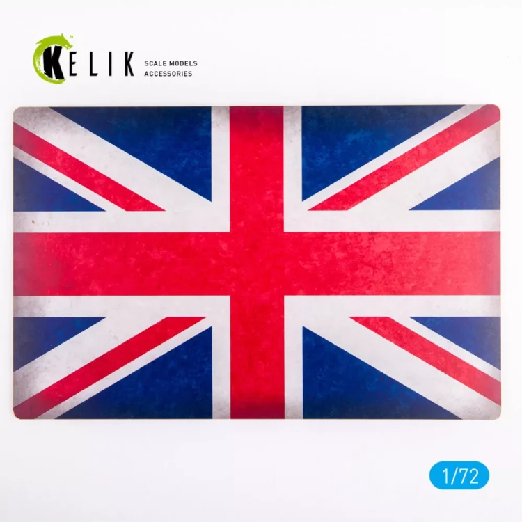 Reskit S72092 Great Britain Flag Base Acrylic 3mm (280x180) 1/72
