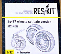 Reskit RS32-0256 Su-27 Колеса Late version (TRUMP) 1/32
