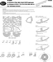 New Ware NWA-M0304 1/48 Mask AV-8B Harrier II EXPERT (HAS)