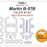 KV Models 72968-1 Martin B-57B / B-57G Canberra Night Hawk (ITALERI #1387, #0174) - двусторонние маски + маски на диски и колеса ITALERI US 1/72