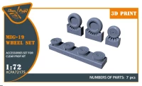 Clear Prop A72175 MiG-19 wheel set (CL.PROP) 1/72