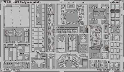 Eduard 72651 H8K2 Emily rear interior 1/72