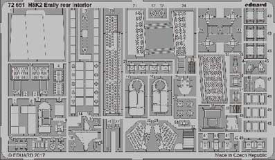 Eduard 72651 H8K2 Emily rear interior 1/72