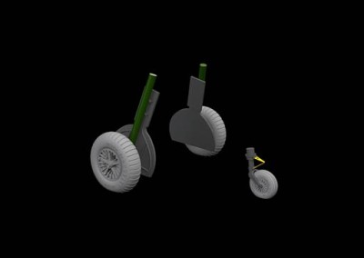 Eduard 632155 BRASSIN 1/32 Bf 108 wheels spoked (EDU)