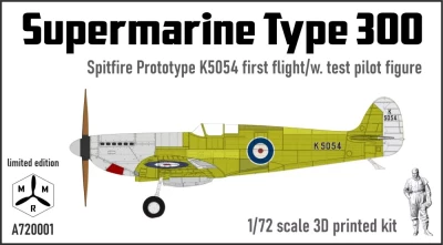 IBG A72001 Spitfire Prototype K5054 - Stage 1 (3D Print) 1/72