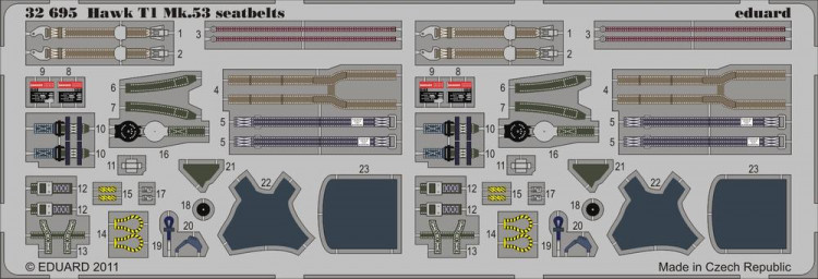 Eduard 32695 Hawk T1 Mk.53 seatbelts