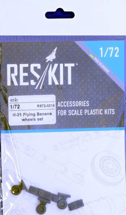 Reskit RS72-0219 H-21 Flying Banana - wheels (ITAL) 1/72