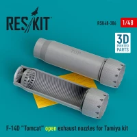 Reskit RSU48386 F-14D 'Tomcat' open exhaust nozzles (TAM) 1/48