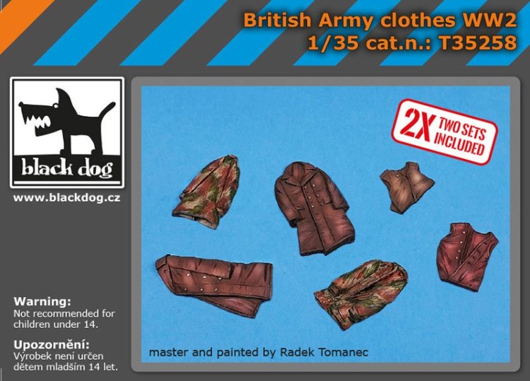 Black Dog T35258 British army clothes WWII 1/35
