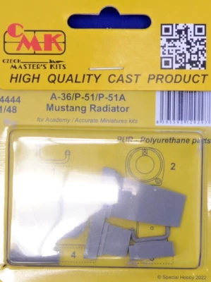CMK 4444 A-36 Apache/P-51/P-51A Mustang Radiator (ACA) 1/48