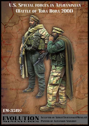 Evolution Miniatures 35197 US Special forces in Afghanistan (Battle of Tora Bora 2001) 1/35