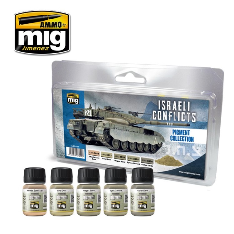 Ammo Mig 7454 Набор пигментов для Израильской техники