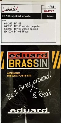 Eduard 644277 BRASSIN Bf 108 spoked wheels looKplus (EDU) 1/48
