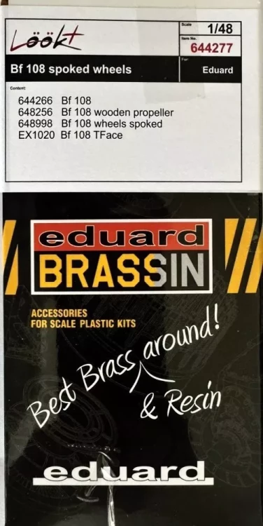 Eduard 644277 BRASSIN Bf 108 spoked wheels looKplus (EDU) 1/48