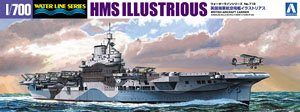 Aoshima 05104 Royal Navy Aircraft Carrier HMS Illustrious 1:700