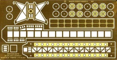 White Ensign Models PE 7247 BISMARCK/TIRPITZ CATAPULT 1/72