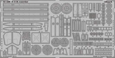 Eduard 72526 1/72 Фототравление для F-14A exterior (экстерьер)