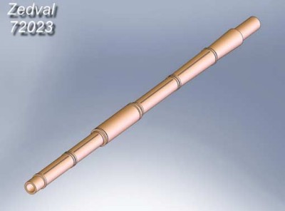 Zedval 72023 125 мм ствол 2A46. Для Т-72, Т-64, Т-80