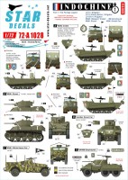 Star Decals 72-A1028 Indochine # 1 The Foreign Legion - 1er REC - Regiment Etranger Cavalerie 1/72