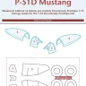 Peewit M72353 Canopy mask P-51D Mustang (KP) 1/72