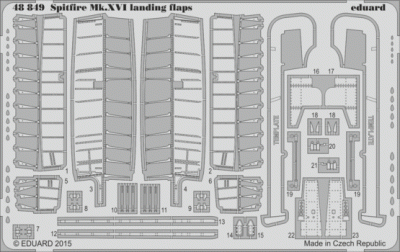 Eduard 48849 Spitfire Mk.XVI landing flaps 1/48